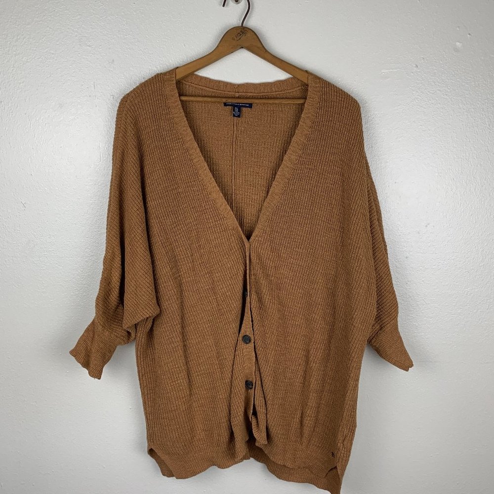 American Eagle Tan Button Cardigan